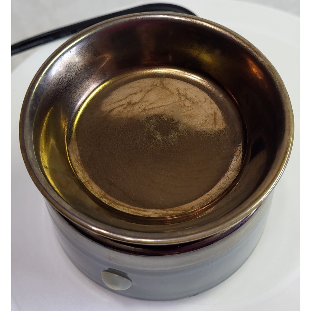 Candle Warmers 3-in-1 Electric Wax Melter Grey Bronze Glazed Ceramic - Picture 9 of 16